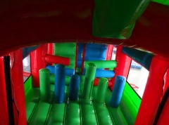 Rainbow Inflatable Obstacle Course with 3m High Slide