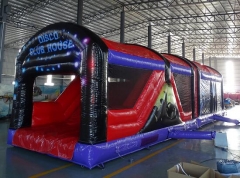 42ft Disco Inflatable Bouncy Castle Obstacle Course