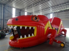 Red Lizard Inflatable Obstacle Course Bounce House for Sale
