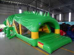 53ft Crocodile Inflatable Obstacle Course for Sale