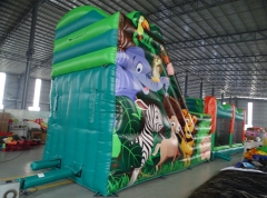 15m Jungle Inflatable Obstacle Course for Sale