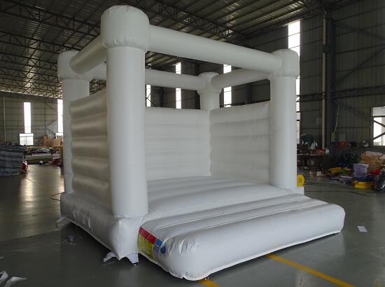 white bounce castle