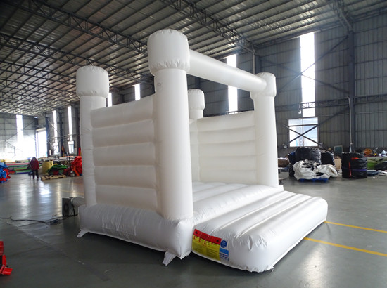 white bounce house