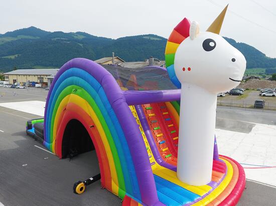 unicorn inflatable slide