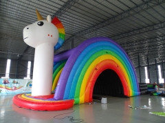 Unicorn Inflatable Slide