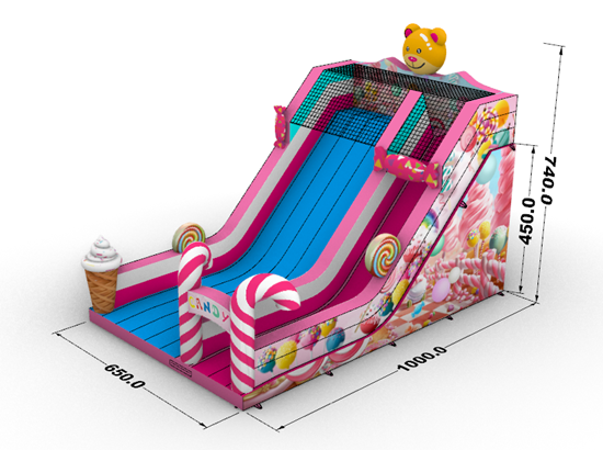 candy blow up slide