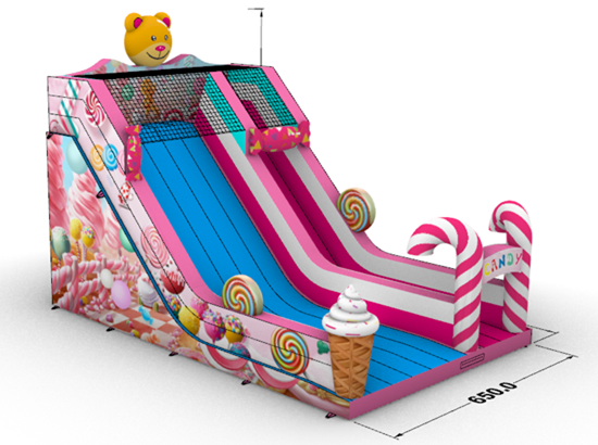 candy inflatable slide