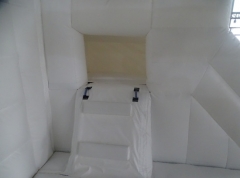 4-in-1 White Bouncy Castle with Slide for Sale