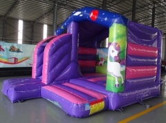 Unicorn Bouncy Castle with Slide