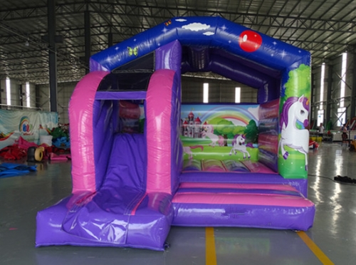 Unicorn Bouncy Castle with Slide