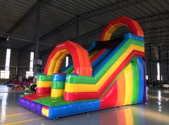 Rainbow Inflatable Slide