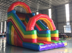 Rainbow Inflatable Slide
