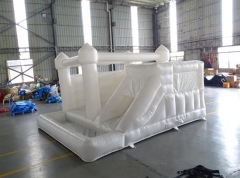 White Bouncy Castle with Ball Pit