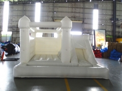 White Bouncy Castle with Ball Pit