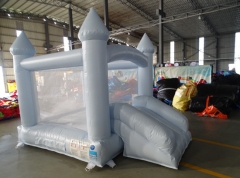 Pastel Blue Bouncy Castle