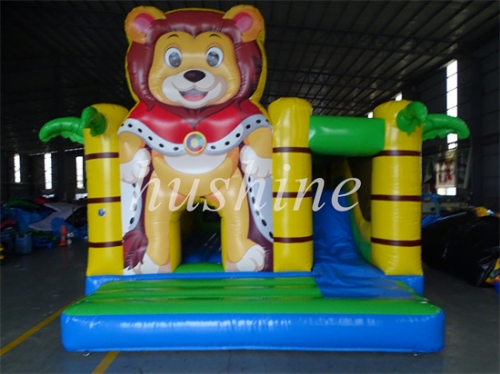 Lion jungle inflatable jumping castle