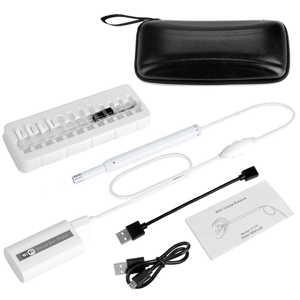 Wifi USB Digital Earscope Ear Otoscope Earpick with Case for iPhone ...