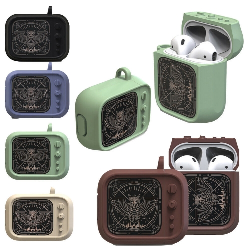 Owl Television Protective Silicone Skin Holder Bag AirPods Case