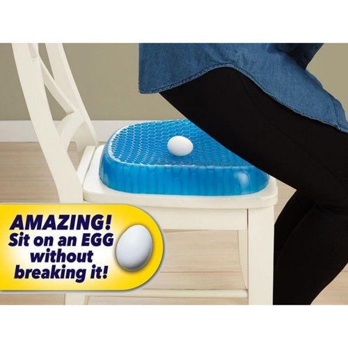 Gel Seat Cushion Non Slip Egg Sitter Pad Breathable Pressure Sore Relief