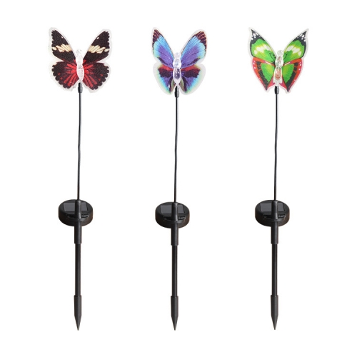 Inserted Lawn Lights Colorful Outdoor Waterproof Courtyard Solar Butterfly  Light