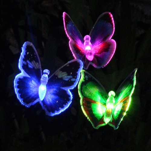 Inserted Lawn Lights Colorful Outdoor Waterproof Courtyard Solar Butterfly Light