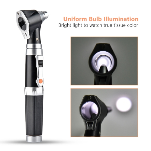 Scian Otoscope With Light, Fiber Optical Otoscope With Hard Plastic