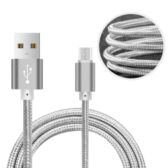 Anyfe Elbow Nylon Braided USB Cable,High Speed Data and Charging with Micro USB / Type C / Lightning Cable