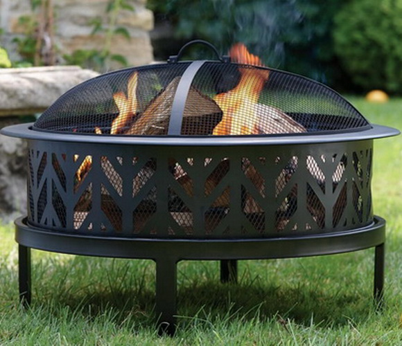 Steel fire bowl