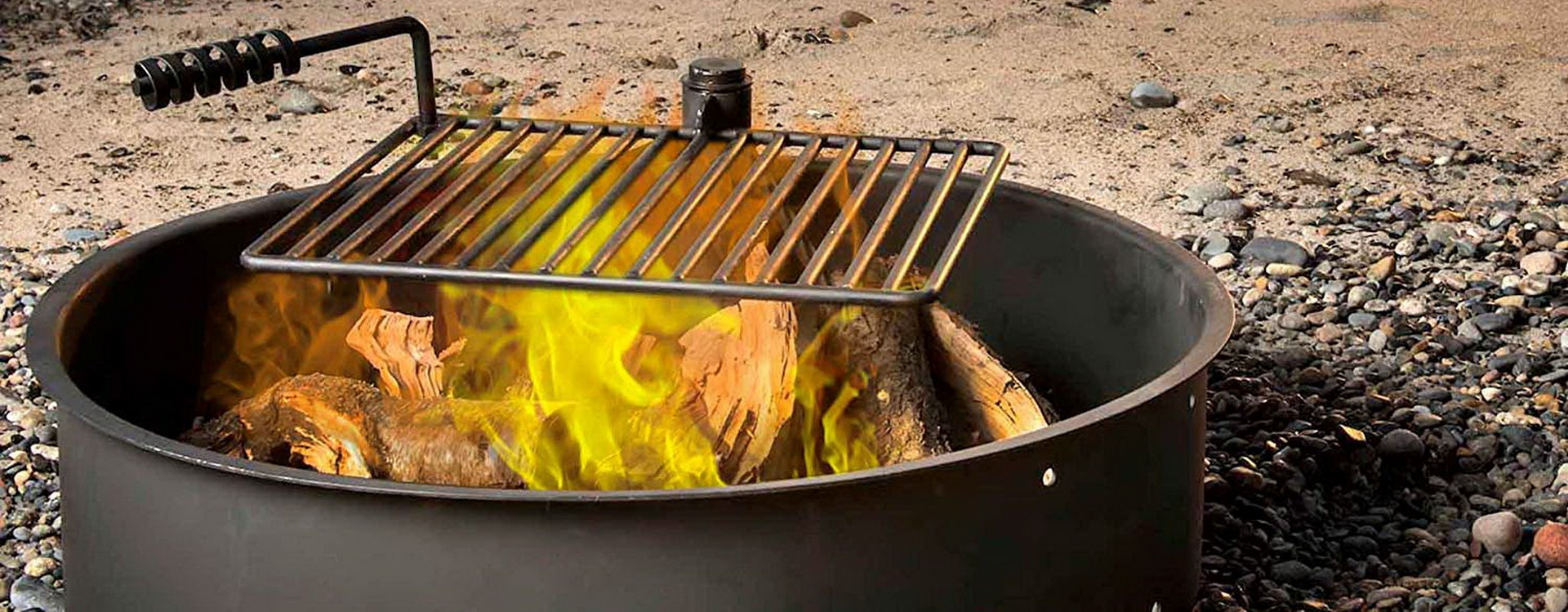 fire ring with cooking grate