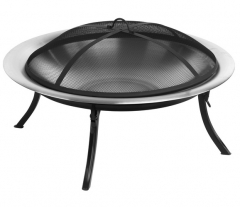 74cm Stainless Steel Folding Fire Pit with Carrycase