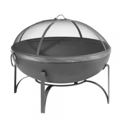 26" Deep steel fire pit