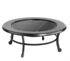 86cm steel fire pit table with cooking grill fire pit grill