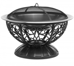 74cm ornate stainless steel fire pit metal outdoor fire pit