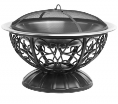 74cm ornate stainless steel fire pit metal outdoor fire pit