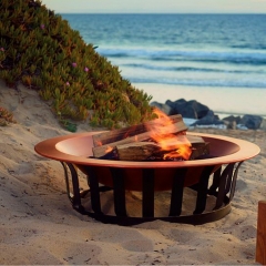 40" Large Solid Copper Fire Pit