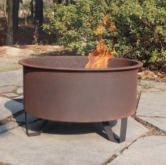 64.5cm Round steel fire pit