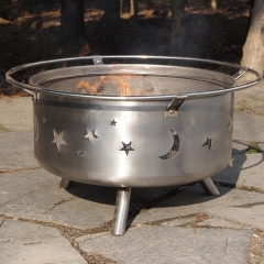 Stainless steel fire pit