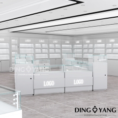 White Jewellery Shop Showcase Designs