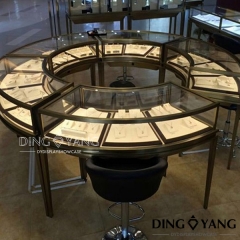 Round Jewellery Shop Counter Furniture