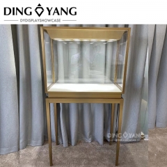 Gold Window Jewelry Display Cases