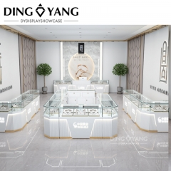 Fashion White Jewelry Store Design