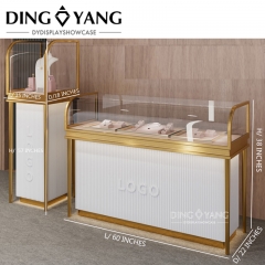 Golden White Jewellery Display Cabinet