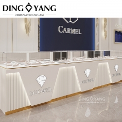 Glossy White Jewellery Display Cabinet Showcase
