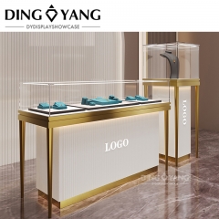 Modern Frameless Jewelry Counter Display