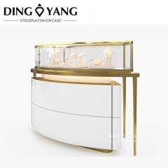 Golden Curve Jewellery Display Counter