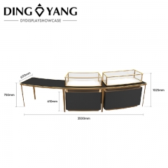 Golden Black Jewellery Display Counter