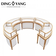 Fashion Round Center Island Retail Jewelry Display Case