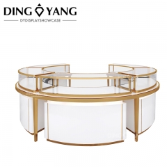 Fashion Round Center Island Retail Jewelry Display Case