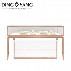 Fashion Glass Wooden Wooden Jewelry Display Case