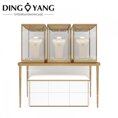 High End Glass Jewelry Showcase Display Sets